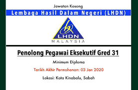 Sekolah tinggi ilmu administrasi negara, lembaga administrasi negara republik indonesia, jakarta, (sarjana jurusan manajemen pembangunan daerah, tahun 1997. Jawatan Kosong Terkini Lembaga Hasil Dalam Negeri Lhdn Sabah Jawatan Kosong Terkini