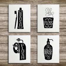 A white and black bathroom is a great choice. Bathroom Canvas Wall Decor Wall Art Paintings Black And White Diy Photo Framed Prints Posters Pictures Frame Home Decoration Painting Calligraphy Aliexpress