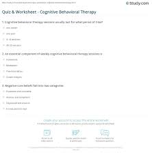 But therapist aid isn't the only resource for free therapy tools! Quiz Worksheet Cognitive Behavioral Therapy Study Com