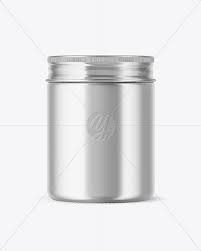 Cosmetics cream jar mock up banner with glow drop. Metallic Cosmetic Jar Mockup In Jar Mockups On Yellow Images Object Mockups