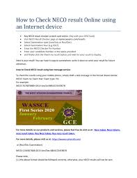Therefore, if you did the exams, it is time to. How To Check Neco Result Online Using An Internet Device By Epinmall02 Issuu
