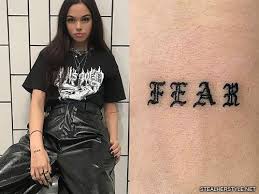 It's the most calligraphic form with ornamental accents and flourishes that's attractive for the way it stands out on the body. 41 Celebrity Gothic Old English Tattoos Steal Her Style