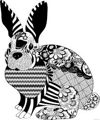 Search through 623,989 free printable colorings at getcolorings. Floral Rabbit Coloring Pages Floral Rabbit Silhouette Printable Coloring4free Coloring4free Com