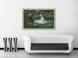 In the summer of that year, manet stayed at his family's house in gennevilliers, just across the seine from monet in argenteuil. The Monet Family In Their Garden At Argenteuil By Pierre Auguste Renoir 1841 1919 France Museum Art Reproductions Pierre Auguste Renoir Wahooart Com