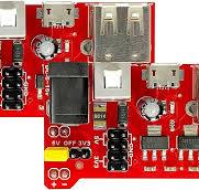 Breadboard Power Supply Board Module 3.3V/5V Dual Voltage (2 Pack) by MakerSpot with Fuse Protection