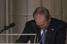 George W Bush Breaks Down Delivering A Gut Wrenching Eulogy For His Dad George H W Bush George Hw Bush Jr Good Good Father