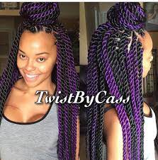 Purple Braided Hairstyles Twist Hairstyles Natural Hair Styles