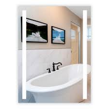 Its dimmable illuminated frame with touch sensor technology. Front Lighted Led Bathroom Vanity Mirror 36 Wide X 48 Tall Rectangular Vertical Led Bars Wall Mounted Walmart Com Walmart Com