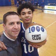 Nick Boyd of St. Mary (Ruth.) scores his 1,000th point in just 45 games