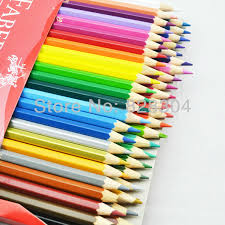 Pengiriman Gratis Pensil Minyak Berwarna Pensil Faber Castell 48 Pcs Impor Berkualitas Tinggi Oil Color Pencils Color Pencilpencil Oil Aliexpress