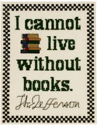 Autumn flat fold cross stitch gift. The Posy Collection Jefferson S Book Quote Cross Stitch Kit 123stitch