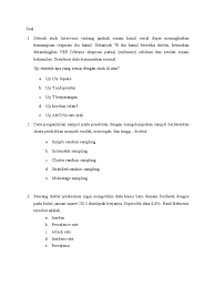 Check spelling or type a new query. Contoh Soal Biostatistik Kesehatan Dikdasmen