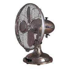 Hunter Retro Style Brushed Nickel Fan Table Fan Portable Fan Retro Style Desk