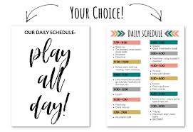 Maybe you would like to learn more about one of these? Free Daily Schedule Printable Duo Savvy At Home Mom