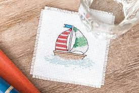 Boat cross stitch pattern sailing counted cross stitch | etsy. Free Sailing Boat Cross Stitch Pattern Gathered