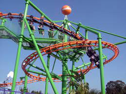 Loop Sideways Roller Coaster Gold Coast Theme Parks Amusement Park