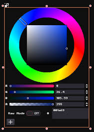 It's highly recommended that you use an image in an actual application to actually draw the color wheel (as procedurally drawing is super slow). Github Nobuyukinyuu Godot Hsv Colorpicker A Color Wheel Control For Godot Which Extends The Built In Colorpicker