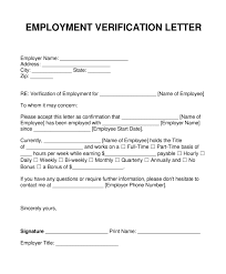 Employment Verification Letter Template Letter Of Employment Employment Letter Sample Lettering
