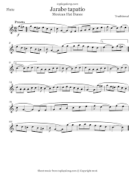 Jarabe Tapatio Mexican Hat Dance Sheet Music Violin Sheet Music Flute Sheet Music