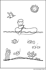 Junge Im Boot Ausmalbild Fur Kinder