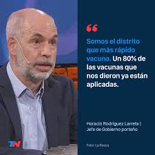 Hay que sostener un mensaje anti grieta, pro positivo, un mensaje de futuro. Tn Todo Noticias On Twitter Horacio Rodriguez Larreta En La Rosca El 16 De La Poblacion De Riesgo Ya Tiene La Primera Dosis