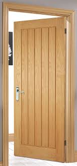 A classic 1930s design with flat panels and glazed with obscure glass. Oak Mexicana Internal Door