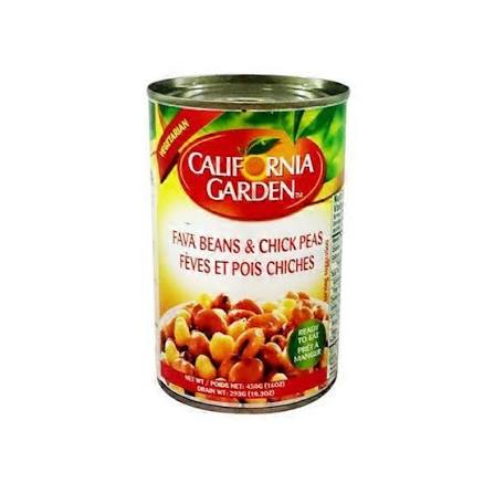 Product Photo: California Garden Fava Beans & Chick Peas 450g