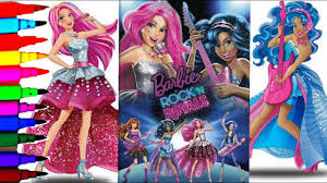 Mlb al big boss baseball coloring sheet (02)! Barbie Rock N Royals Coloring Book Pages Compilations Brilliant Color Fun Art Kids Balloons Toys Youtube