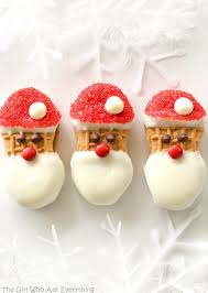 I've been making these for my christmas cookie tray for years now — they are so cute. Santa Claus Cookies The Girl Who Ate Everything