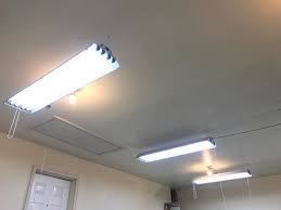 Install a wood joist onto the ceiling. Lights Lighting Fluorescent Shop 4 Light Heavy Duty Ceiling Lighting Fixture Hanging Lamp Garage N5sensors Com
