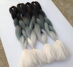 Black And Grey Ombre Box Braids New Ombre Braids Hair Black Blue Grey Silver Grey Box Braids Jumbo Texture Hair Styles Grey Box Braids Ombre Braid