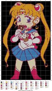 Sailor chibi moon pattern by h3llok66aren99 on deviantart. 27 Salior Moon Ideas Moon Cross Stitch Cross Stitch Patterns Cross Stitching