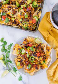 Loaded Vegetarian Nachos Mixed Measured Vegetarian Nachos Vegetarian Nachos Recipe Vegetarian