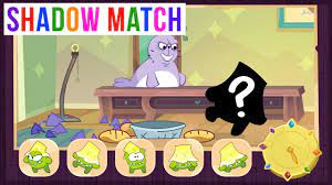 Do your best and try to guess all objects and characters hidden behind t. Shadow Match Om Nom Stories Sneaky Seal Youtube