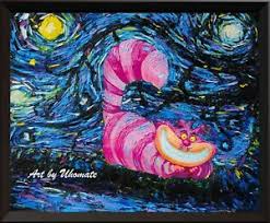The classic tale has gained a huge fan following and established itself as really successful merchandise. Alice In Wonderland Cheshire Cat Alice Wonderland Van Gogh Starry Night A009 Ebay