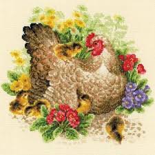 14 count, 8.00 x 8.00 inches or 20.32 x 20.32 cm dmc colors: Riolis Hen Cross Stitch Kit 123stitch