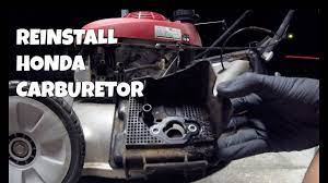 Maybe you would like to learn more about one of these? How To Reinstall Carburetor On A Honda Lawn Mower Youtube