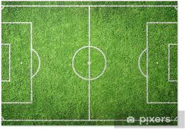 Fußballfeld — die fußballregeln sind die offiziellen, internationalen und nationalen verbindlichen ablaufformen und verhaltensweisen bei der durchführung des fußballspieles. Poster Fussballfeld Pixers Wir Leben Um Zu Verandern