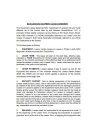 Free shipping over $49 · 30 day return policy 39 Sample Equipment Lease Agreements In Pdf Ms Word