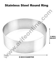 Maybe you would like to learn more about one of these? Cake Decor Round Cake Ring And Burger Ring Stainless Steel Heavy Ring 9 Inch Diameter X 2 Inch Height Arifeonline Arife Lamoulde Online Store