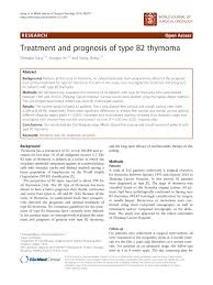 Pdf Treatment And Prognosis Of Type B2 Thymoma