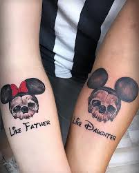 You often hear of fathers threatening their daughter with a version of, if you get a tattoo, you're cut off! 55 Awesome Father And Daughter Matching Tattoos Fashion Hombre