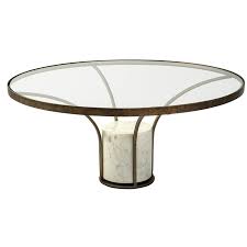 Is a masterpiece of modern design. Mercana Jacinta I 36 Round Glass Top And Whitemarble Pedestal Coffee Table 69052 Ab