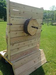 This makes it easier for your axe to penetrate the wood. Weekend Project Portable Archery Axe Target Kick Ass Or Die