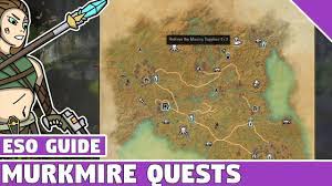 Welcome to the eso beginner guide, with this guide you will successfully start your journey in the elder scrolls you get experience from questing, completing achievements, challenges and grinding. Murmire Quest Guide Offerings That Hide Quest Swamp And The Serpent Quest Eso Youtube