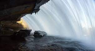 The creek is small, and has its best flow after some good rain. Bridal Veil Falls Dupont State Forest