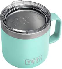 Yeti Rambler 14 Oz Stainless Steel Vacuum Insulated Mug With Lid Seafoam Home Kitche In 2020 Insulated Mugs Best Travel Coffee Mug Yeti Rambler