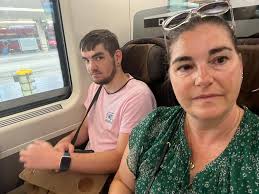 Caleb and I went for a 12 mile bike ride with his scout troop today from  Zoar to Bolivar.