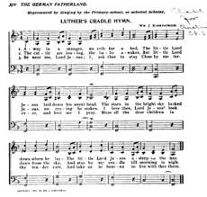 Away in a manger, no crib for his bed, the little lord jesus laid down his sweet head; Via In Una Mangiatoia Away In A Manger Qaz Wiki
