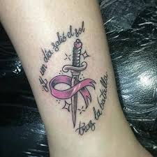 Memorial breast cancer tattoo on bicep for guys. Breast Cancer Tattoos Popular Designs Ideas 2021